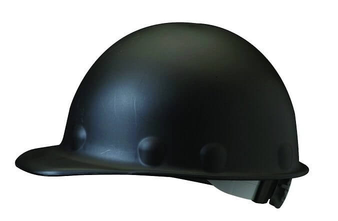 fibre metal half brim hard hat