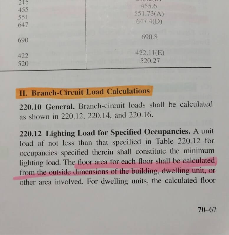 nec code book highlight